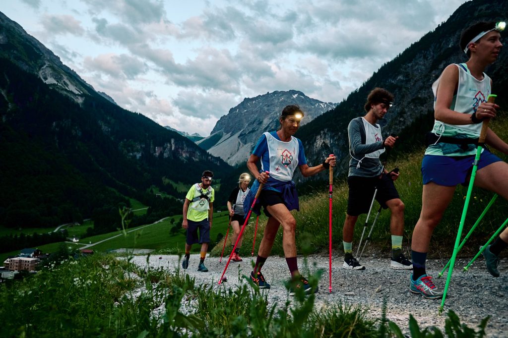 During the alpine8 testevent in Brandnertal - Austria 2023. Trailrunning in everesting format. Please ensure to give appropriate credit for the photographer.